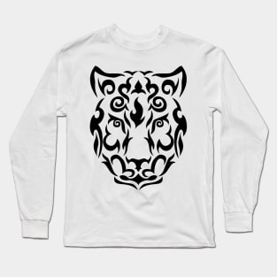 Snow leopard face Long Sleeve T-Shirt